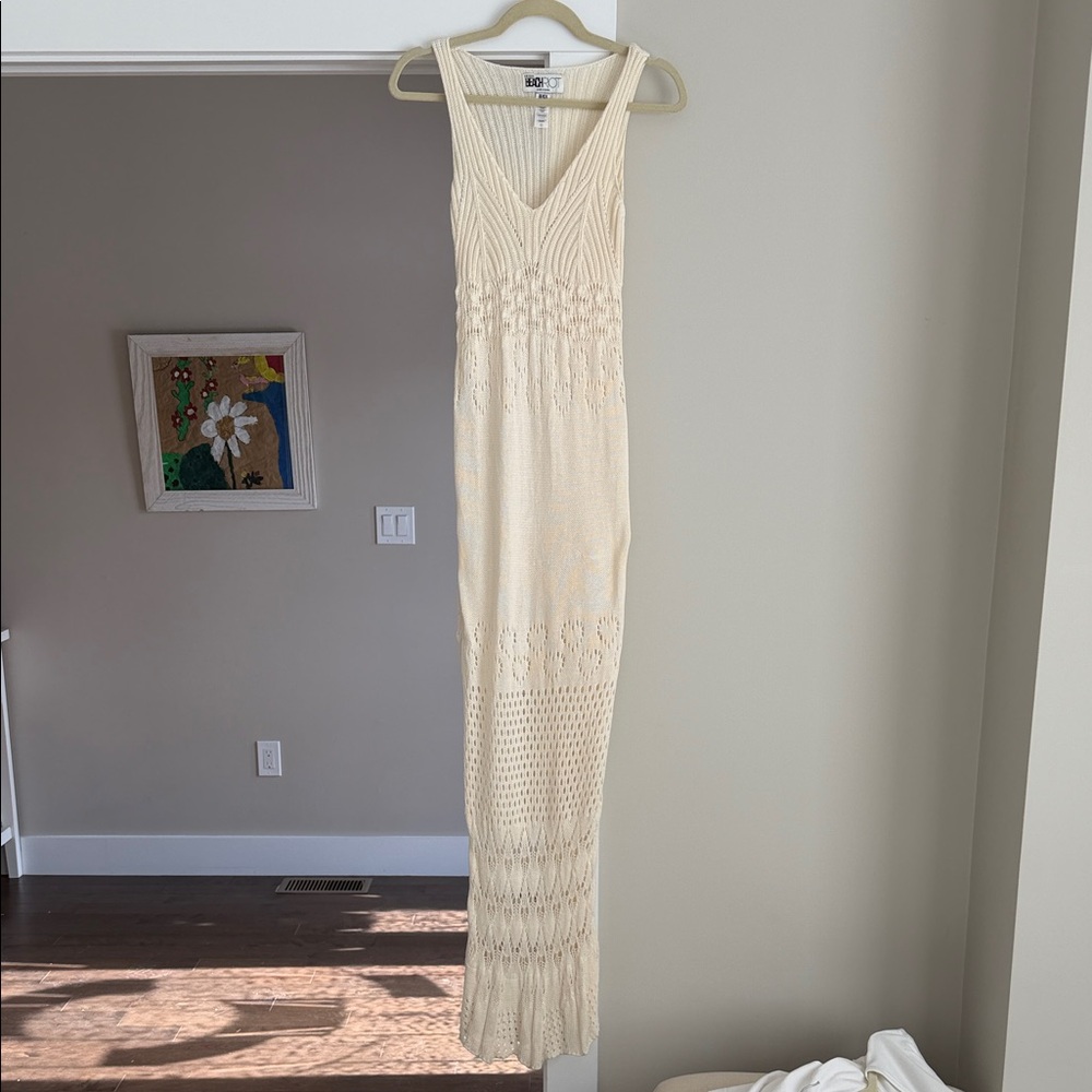 Beach Riot Cream Knit Sleeveless Dress - Picture 2 of 9
